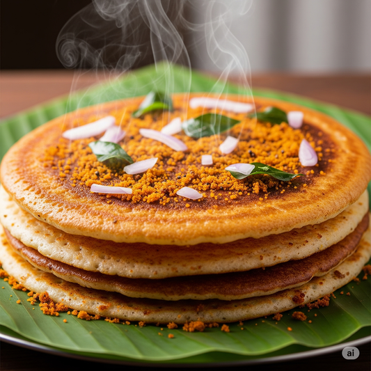 Rava Onion Podi Dosa