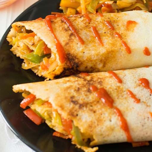 Chicken Spring Roll Dosa